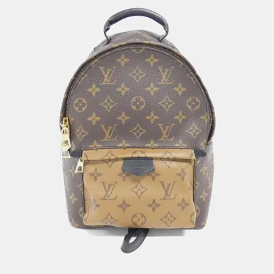 Pre-owned Louis Vuitton Palm Springs Monogram Reverse Backpack