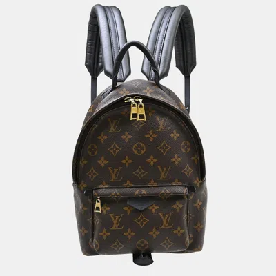 Pre-owned Louis Vuitton Palm Springs Pm Brown Monogram Canvas Backpack Bag