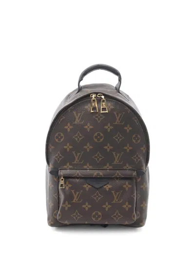 Pre-owned Louis Vuitton Palm Springs Pm Monogran Backpack In Brown
