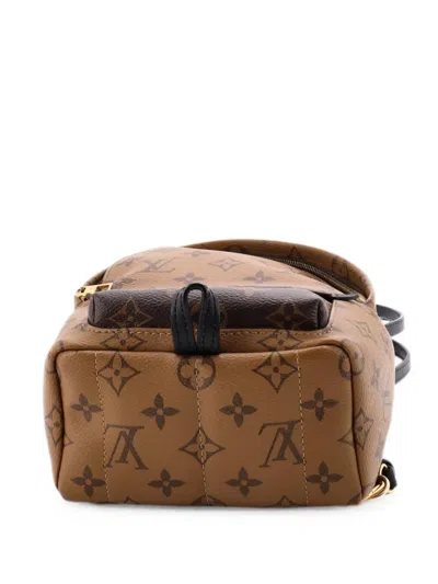 Pre-owned Louis Vuitton Palm Springs Reverse Monogram Canvas Mini Backpack In Brown