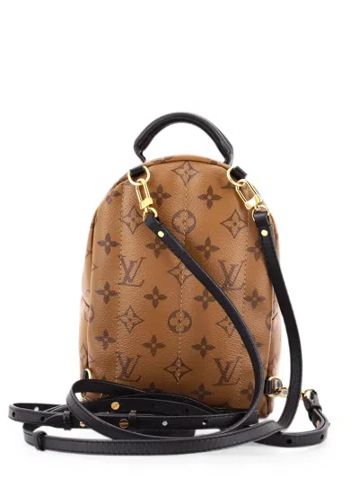Pre-owned Louis Vuitton Palm Springs Reverse Monogram Canvas Mini Backpack In Brown