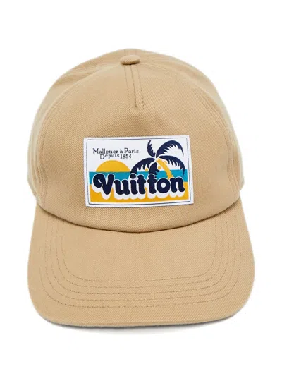 Pre-owned Louis Vuitton Palm Tree-patch Baseball Cap In Neutral