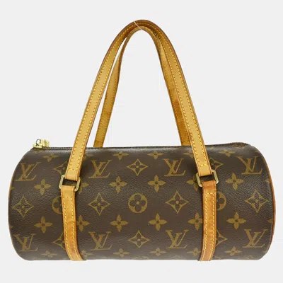Pre-owned Louis Vuitton Papillon 26 Handbag Monogram In Brown