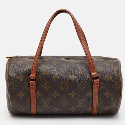 Pre-owned Louis Vuitton Papillon 26 Monogram Canvas Bag In Brown