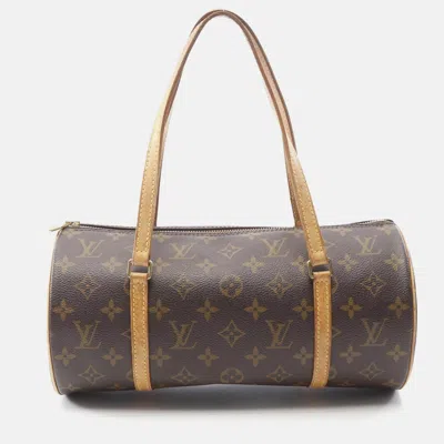 Pre-owned Louis Vuitton Papillon 30 Handbag Monogram Canvas Brown