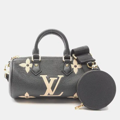 Pre-owned Louis Vuitton Papillon Bb 2way Shoulder Bag Monogram Leather Black