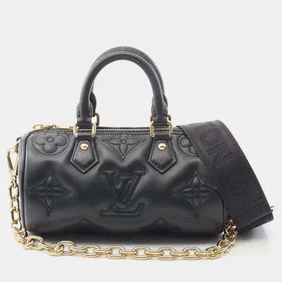Pre-owned Louis Vuitton Papillon Bb Black Leather Handbag