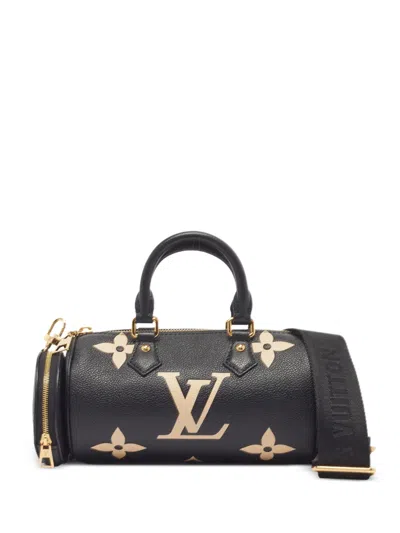 Pre-owned Louis Vuitton Papillon Bb Monogram Empreinte Mini Bag In Black