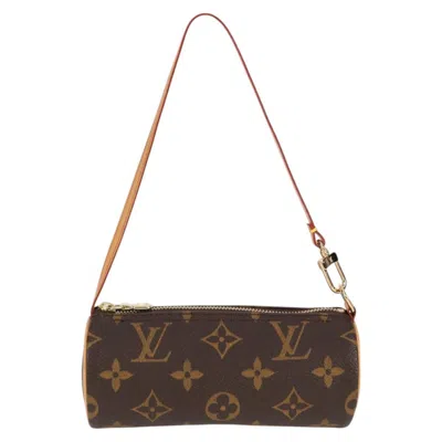 Pre-owned Louis Vuitton Papillon Brown Canvas Clutch Bag ()