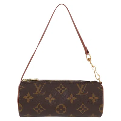 Pre-owned Louis Vuitton Papillon Brown Canvas Clutch Bag ()