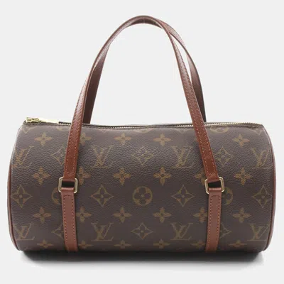 Pre-owned Louis Vuitton Papillon Brown Canvas Satchel Bag