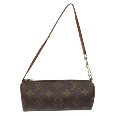 Pre-owned Louis Vuitton Papillon Canvas Clutch Bag () In Brown