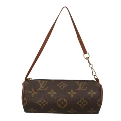 Pre-owned Louis Vuitton Papillon Canvas Clutch Bag () In Brown