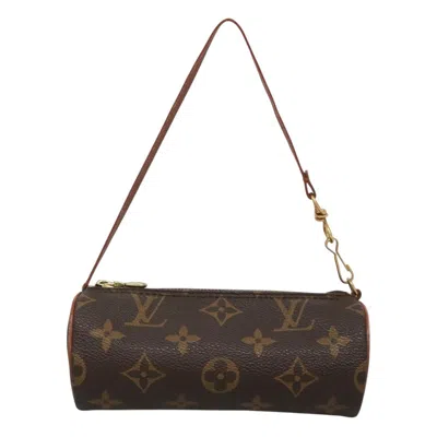 Pre-owned Louis Vuitton Papillon Canvas Clutch Bag () In Brown