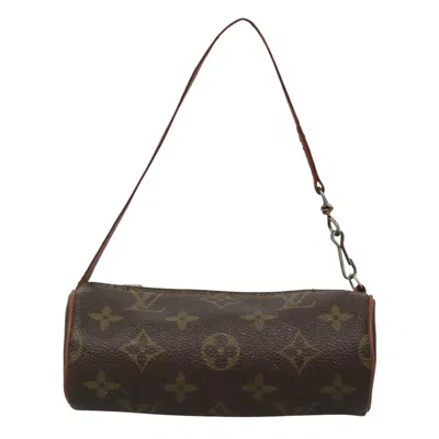Pre-owned Louis Vuitton Papillon Canvas Clutch Bag () In Brown