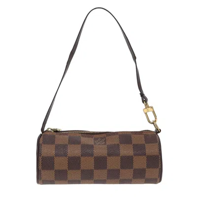 Pre-owned Louis Vuitton Papillon Canvas Clutch Bag () In Brown