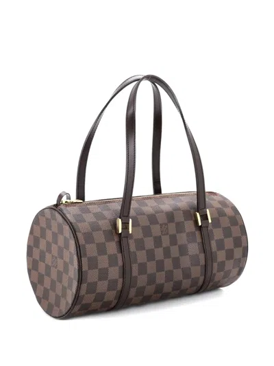 Pre-owned Louis Vuitton Papillon Handbag Damier 30 Satchel In Brown