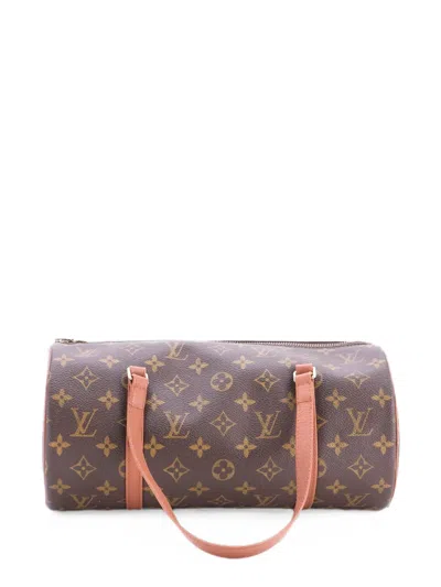 Pre-owned Louis Vuitton Papillon Handbag Monogram Canvas 30 Shoulder Bag In Brown
