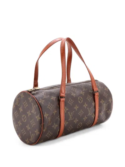 Pre-owned Louis Vuitton Papillon Handbag Monogram Canvas 30 Shoulder Bag In Brown