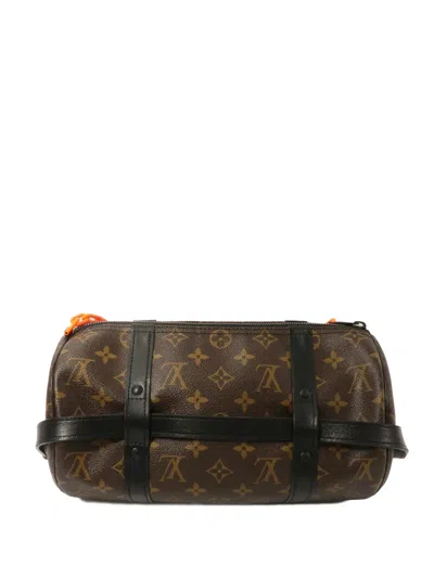 Pre-owned Louis Vuitton Papillon Monogram Shoulder Bag In Brown