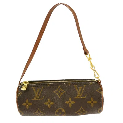 Pre-owned Louis Vuitton Papillon Pochette Monogram Canvas Brown Canvas Clutche & Pouche Bag ()