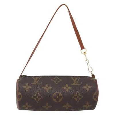 Pre-owned Louis Vuitton Papillon Pochette Monogram Canvas Brown Canvas Clutche & Pouche Bag ()