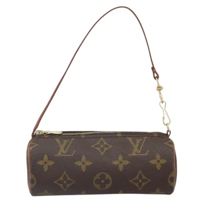 Pre-owned Louis Vuitton Papillon Pochette Monogram Canvas Brown Canvas Clutche & Pouche Bag ()