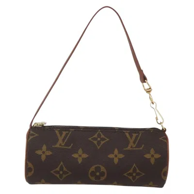 Pre-owned Louis Vuitton Papillon Pochette Monogram Canvas Brown Canvas Clutche & Pouche Bag ()