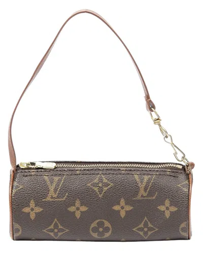 Pre-owned Louis Vuitton Papillon Pouch Brown Monogram Canvas (authentic Pre-loved)