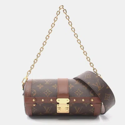 Pre-owned Louis Vuitton Papillon Trunk Shoulder Bag Coated Canvas Leather Monogrambrown In Brown