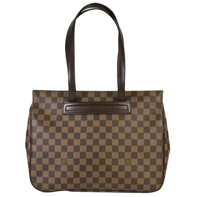 Pre-owned Louis Vuitton Parioli Brown Canvas Shoulder Bag ()