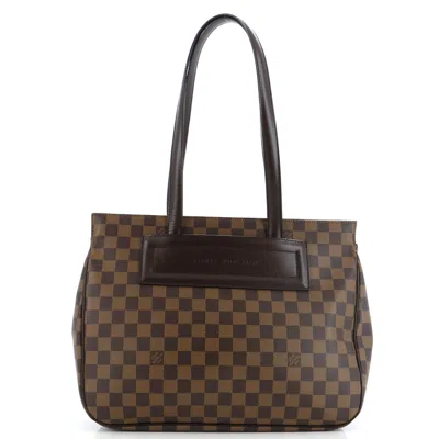 Pre-owned Louis Vuitton Parioli Handbag Damier Pm In Brown