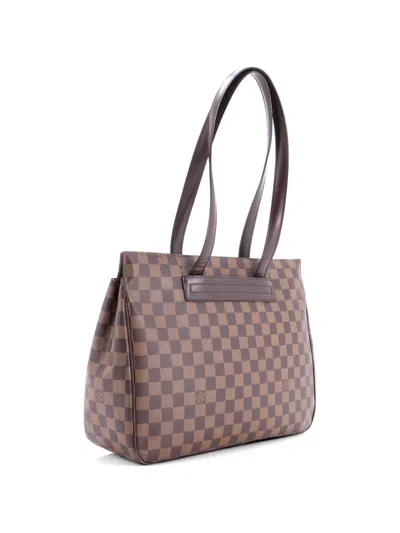 Pre-owned Louis Vuitton Parioli Handbag Damier Pm Shoulder Bag In Brown