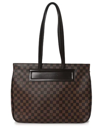 Pre-owned Louis Vuitton Parioli Pm Canvas Tote