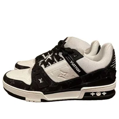 Pre-owned Louis Vuitton Paris Exclusive Lv Trainers 'white Black'