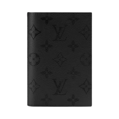 Pre-owned Louis Vuitton Passport Cover 'black Monogram Midnight Canvas' | Men's Size Onesize