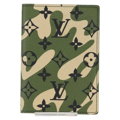 Pre-owned Louis Vuitton Passport Cover Multicolour Canvas Wallet  ()