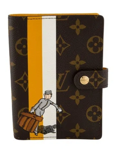 Pre-owned Louis Vuitton Passport Holder In Brown