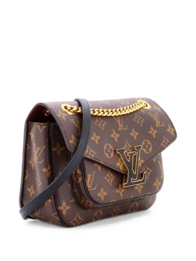 Pre-owned Louis Vuitton Passy Handbag Monogram Canvas Crossbody Bag In Brown