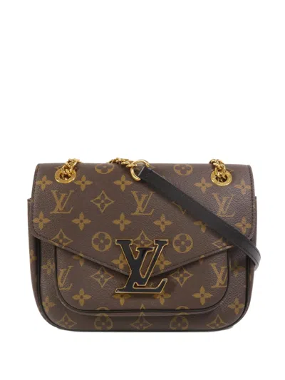 Pre-owned Louis Vuitton Passy Monogram Shoulder Bag In Brown
