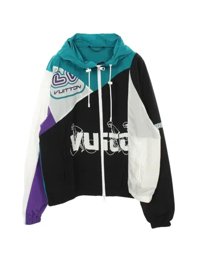 Pre-owned Louis Vuitton Patchwork Hooded Jacket In Black