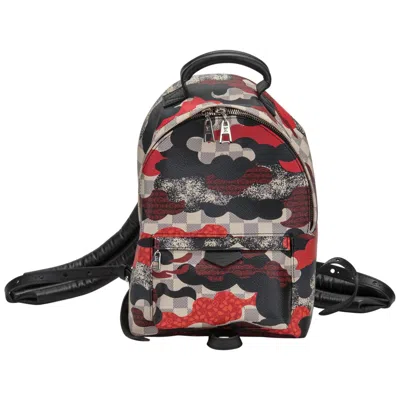 Pre-owned Louis Vuitton Patchwork Palm Spring Backpack In Black