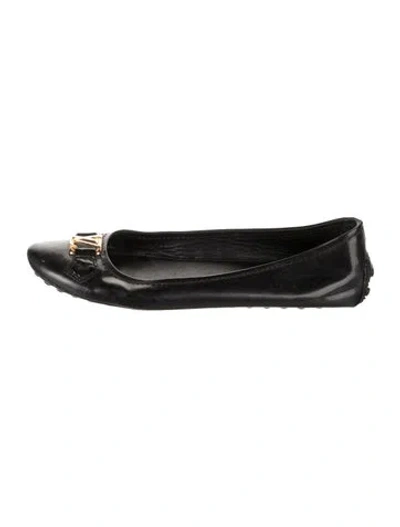 Pre-owned Louis Vuitton Patent Leather Ballet Flats In Black