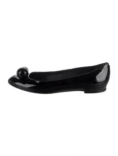 Pre-owned Louis Vuitton Patent Leather Ballet Flats In Black