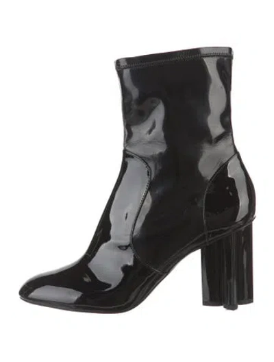 Pre-owned Louis Vuitton Patent Leather Boots In Black