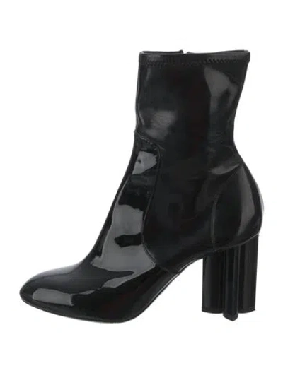 Pre-owned Louis Vuitton Patent Leather Boots In Black