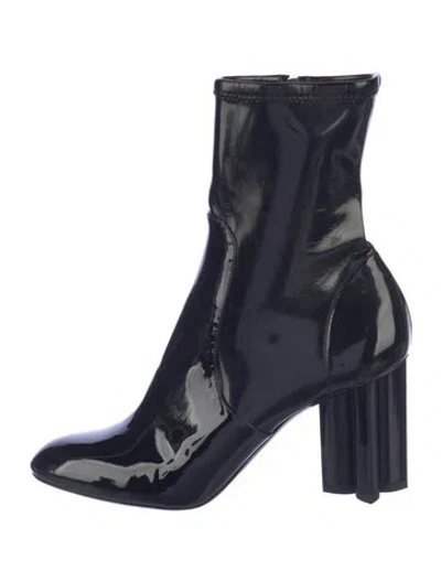 Pre-owned Louis Vuitton Patent Leather Boots In Blue