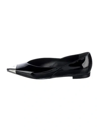 Pre-owned Louis Vuitton Patent Leather Flats In Black