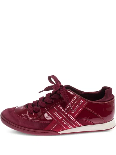 Pre-owned Louis Vuitton Patent-leather Logo-detail Sneakers