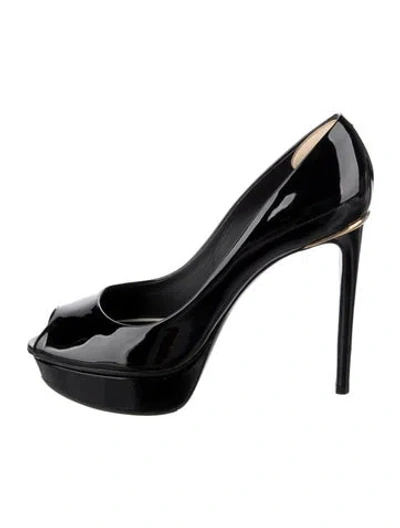 Pre-owned Louis Vuitton Patent Leather Pumps In Black